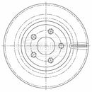 Borg & Beck Brake Disc Pair  - BBD5465 fits Ford Galaxy,S-Max 16 01/15-