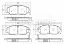 Borg & Beck Front Brake Pad Set -BBP2624