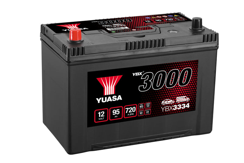 Yuasa YBX3334 - 3334 SMF Battery - 4 Year Warranty