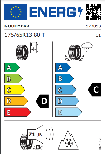 Goodyear 175 65 13 80T Vector 4 Season tyre