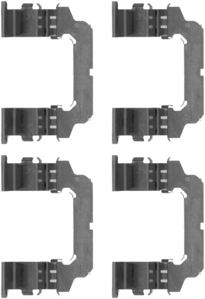 Textar Brake Pad Fitting Kit - 82512200