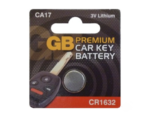 Brand New GB Premium Car Key Fob Battery 3V Lithium Coin Cell CR1632
