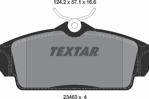 Nissan, Brake Pad Set - Textar 23463022143603