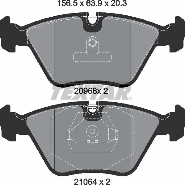 Textar Brake Pad Set - 2096801