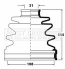 First Line Cv Joint Boot Kit Part No -FCB2846