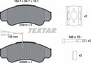 Citroën Fiat Peugeot, Brake Pad Set - Textar 2391901