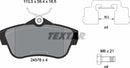 Citroën Fiat Peugeot Toyota, Brake Pad Set - Textar 2457801
