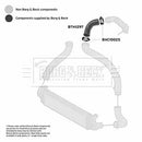 Borg & Beck Turbo Hose  - BTH1297 fits Ford Focus 1.6TDCI 04-