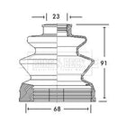 Borg & Beck Cv Joint Boot Kit  - BCB2744 fits Mitsubishi - Inner