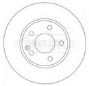 Borg & Beck Brake Disc Pair  - BBD4484 fits Mercedes A150 /160 09/04-