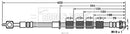 Borg & Beck Brake Hose  - BBH7584 fits Ford Fiesta 08/08-