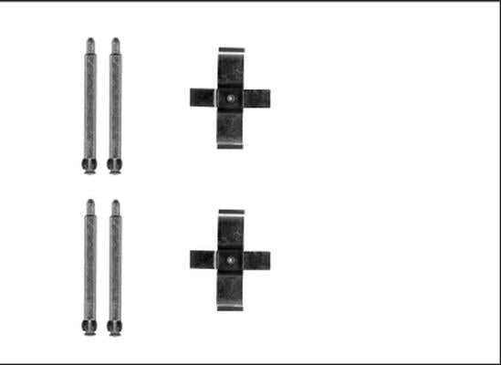 Textar Brake Pad Fitting Kit - 82540800