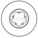 Borg & Beck Brake Disc Pair  - BBD5341 fits Ford Transit 350 04/06-