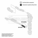 Borg & Beck Air Filter Hose  - BTH1059 fits Fiat Doblo 1.9 JTD
