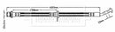 Borg & Beck Brake Hose  - BBH7338 fits Toyota Avensis T22