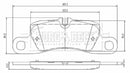 Borg & Beck Rear Brake Pad Set - BBP2479 fits Porsche Cayenne 02/09-12/10