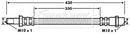 Borg & Beck Brake Hose  - BBH7496 fits Merc Sprinter 3,3.5,4.6,5t 906