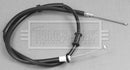 Borg & Beck Brake Cable -  LH - BKB2971 fits Fiat 500 1.2i/1.3TD 08-