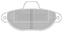 Borg & Beck Front Brake Pad Set - BBP2428 fits Ford Ka 11/10-