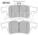 Key Parts Brake Pad Set - KBP1943 fits Ford Focus II 11/04-