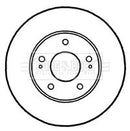 Borg & Beck Brake Disc Pair  - BBD4808 fits Mitsubishi Space Wagon 98-03