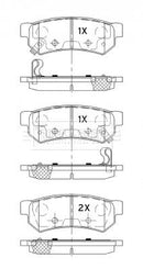 Borg & Beck Rear Brake Pad Set -BBP2531