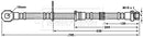 Borg & Beck Brake Hose  - BBH7646 fits Mitsubishi L200,Triton 2.5TD