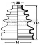 First Line Cv Joint Boot Kit Part No -FCB2874
