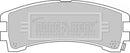 Borg & Beck Brake Pad Set - BBP1586 fits Nissan R90 approved