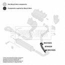 Borg & Beck Turbo Hose  - BTH1039 fits Fiat Punto Evo 1.3 MJTD