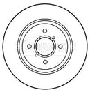 Borg & Beck Brake Disc Pair  - BBD5280 fits Suzuki Swift 1.2iVVT 4x4 7/10-