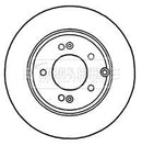 Borg & Beck Brake Disc Single  - BBD5906S fits Hyundai Santa Fe 06-