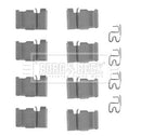 Borg & Beck Fitting Kit -  Pads  - BBK1165 fits Toyota L'Cruiser 09/02-