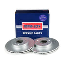 Borg & Beck Brake Disc Pair  - BBD4285 fits Land Rover Freelander 96-