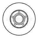 Borg & Beck Brake Disc Pair  - BBD4220 fits VW Passat 1.8T 96-