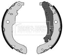 Borg & Beck Brake Shoes  - BBS6366 fits Peugeot 207 1.4i,1.4Hdi 06/06-