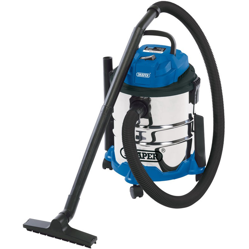 Wet and Dry Vacuum Cleaner with Stainless Steel Tank - 20L - 1250W
