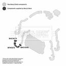 Borg & Beck Turbo Hose  - BTH1373 fits GM Vectra 2.2TD 02-