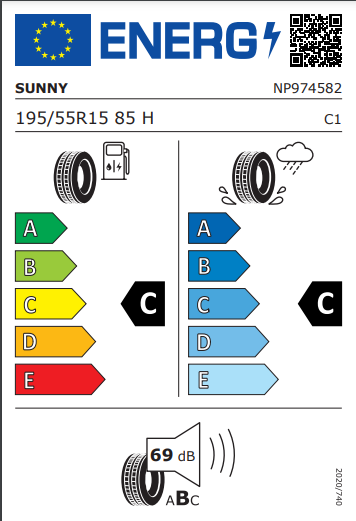 Sunny 195 55 15 85H NP226 tyre