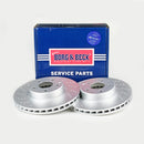 Borg & Beck Brake Disc Pair  - BBD4678 fits Mercedes SL Class SL350 03-