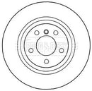 Borg & Beck Brake Disc Pair Part No -BBD5300