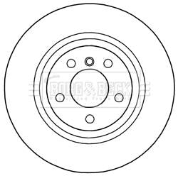Borg & Beck Brake Disc Pair Part No -BBD5300