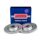 Borg & Beck Brake Disc Pair  - BBD4745 fits Toyota Avensis 1.6,1.8,2.0 09-