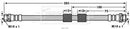 Borg & Beck Brake Hose  - BBH7586 fits Ford Fiesta VI,B-Max