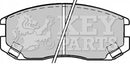 Key Parts Brake Pad Set - KBP1518 fits Mitsub. Colt (CA,CJ) 92-09/04
