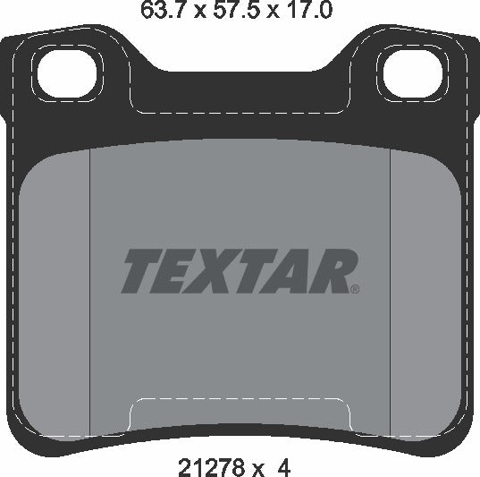 Peugeot, Brake Pad Set - Textar 2127803