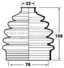 First Line Cv Joint Boot Kit  - FCB6098 fits Vauxhall Corsa I
