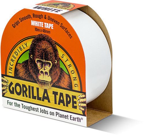 Gorilla 3044611 White Tape 10m x 48mm