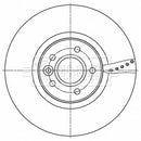 Borg & Beck Brake Disc Pair  - BBD5533 fits V40 2012-