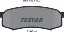Mitsubishi Toyota, Brake Pad Set - Textar 2194701